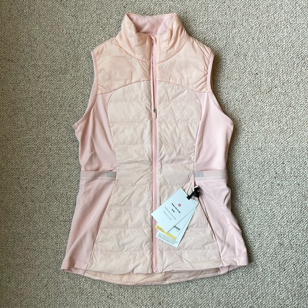 NEVER WORN | Lululemon “Down for It All Vest” | Pink (Womens size 8)